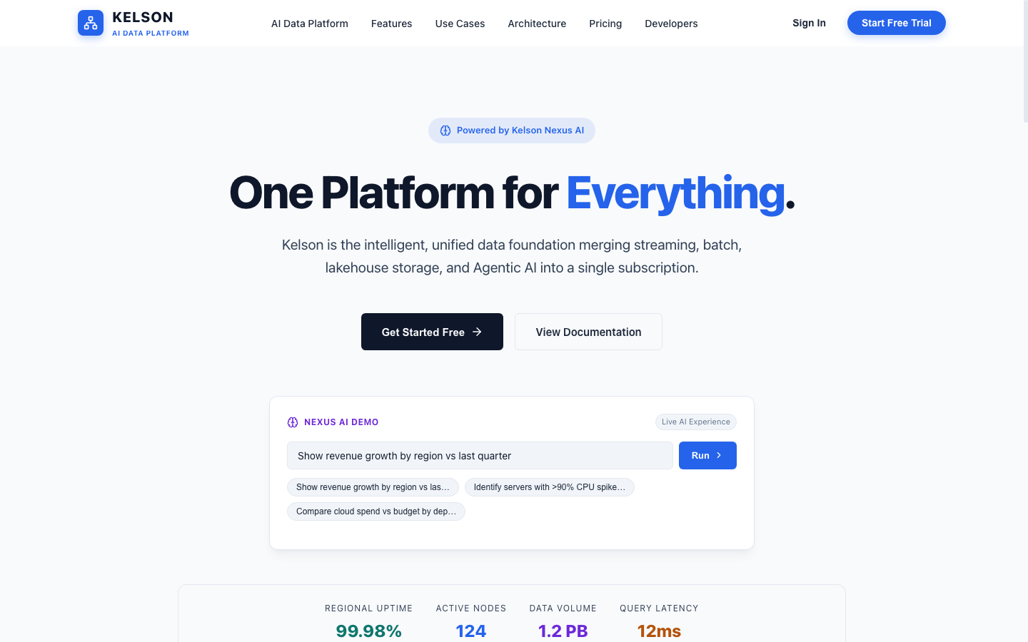Nexus AI Platform Console