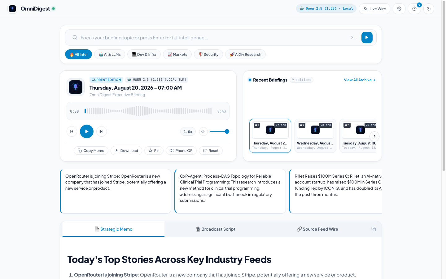 Editorial Intelligence & Waveform Studio